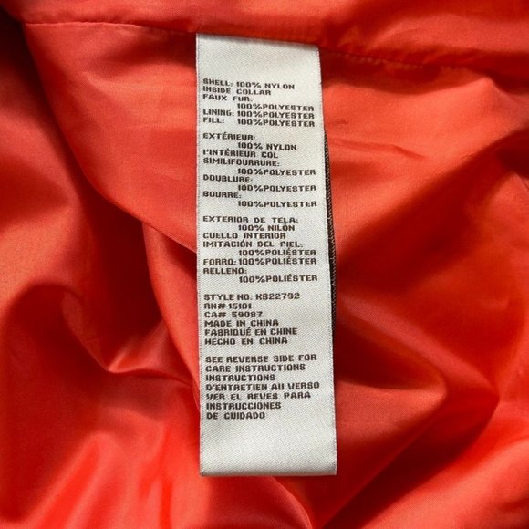 Koolaburra by UGG Women's Orange Sherpa-Trim‎ Puffer Jacket Size XL - Picture 8 of 10